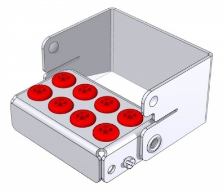 Plug'In voor 8 instrumenten rood
