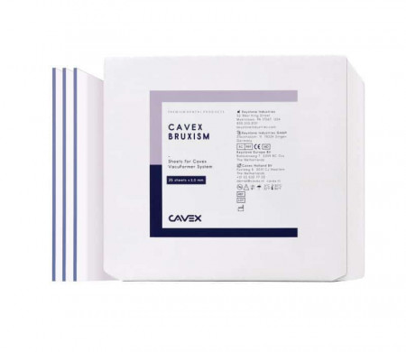 Cavex Bruxism platen Transparant 2,0 mm, 25 st.