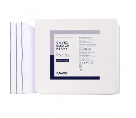 Cavex Bleach platen Heavy Transparant 1,5 mm, 25 st.  