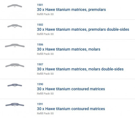 Hawe Titanium Matrixbanden 30st