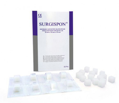 Surgispon Hemostatic Gelatine sponsjes 10x10x10 mm