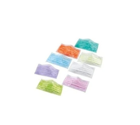 Monoart Zorro mondmaskers met elastiek of bandjes 50 stuks 