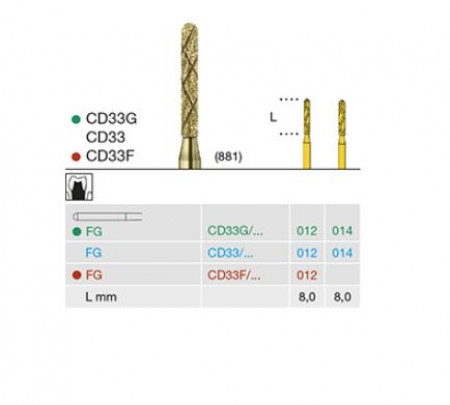 Cool diamant fg cyl/rond x-lang cd33-012