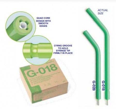 Premium Plus Greenline syringe tips