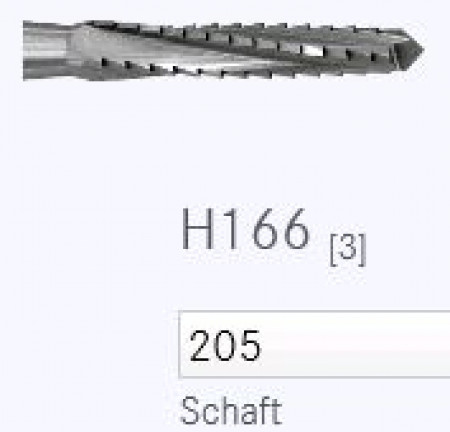 Komet botfrees H166 021, RA L (schacht 205) 5st