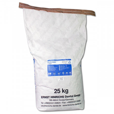 Hinrichs Sokkelgips natuur wit, zak 25 kg, Klasse 4