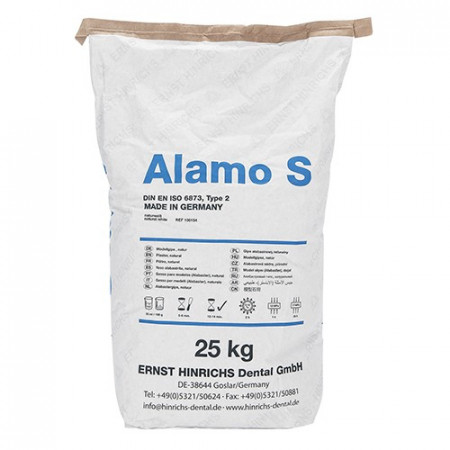 Hinrichs Alamo S Alabastergips, natuurwit, zak 25 kg, Klasse 2