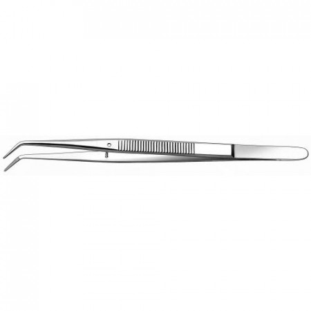 Pincet geribbeld gebogen 15cm 773/2