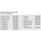 Rotex - Start assortiment, ieder 5 ankers klein, middel, groot, ieder 1 ruimer
