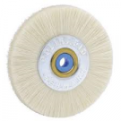 Smalle borstel met kunststof kern geitenhaar 162 / 48mm wit