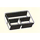 Baisch lade inzet 1265 (b) 3-vaks hoog 31x41cm st
