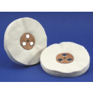 Polirapid lappenschijf flanel 30a Ø 100, 18mm breed, lederen kern 1st