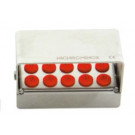 Nichrominox Plug'In voor 10 boren rood