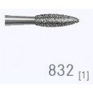 Komet diamantboor middel vlam 832 014 RA (schacht 204) 5st
