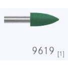 Komet polijstrubber groen 9619 045, RA (schacht 204) 10st