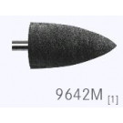 Komet polijstrubber voor protheses 9642M, HP (schacht 104) 10st