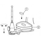 Retentionsadapter voor kontroll platen 50 st. 1.001.0953 ( 1 )