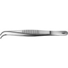 Aesculap anat/pincet gebogen middel/breed 130mm BD035