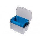 Hygobox desinfectie container met blauwe zeefinzet