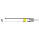 Rotex RD planeerboor middel, geel 5st