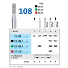 Orbis Diamantboor 881 FG (schacht 314), 5 stuks
