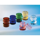 Kappenglaasjes van gekleurd glas