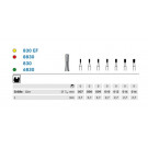 Komet diamantboor 8830 (fijn), FG(schacht 314) 5 stuks