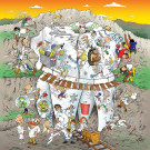 cartoon plafondplaat kies 2st