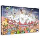 cartoon canvas gebitsbescherm. 90x120 2s