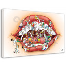 cartoon canvas mond 90x120 2st
