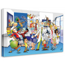 Cartoon Canvas Praktijk 90x120cm 2st