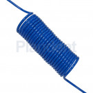 PA Spiraal Luchtslang 6X4 Blauw  2,5 Meter.
