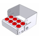 Plug'In voor 8 instrumenten rood
