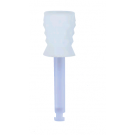 Premium Plus polijst cupjes wit met plastic schacht 100st