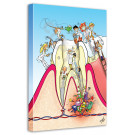 cartoon canvas doorsnede kies 120x90 2st