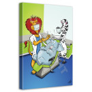 cartoon canvas tand olifant 120x90 2st