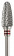 Edenta hartmetaalfrais (links) H 104 L5410 060