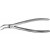 Extractietangen Aesculap anatomica fig46L DG346 st