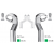 Carl Martin extractietang set (122 1/2L + 122 1/2R)