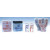 Progress 100 Plastic dispenser 300 strips blauw, BK51