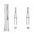 Boren-Hardstaal-FG SS-White # 57 5 st.