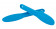 Orbis Kunststof mengspatel blauw