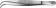Aesculap anat/pincet gebogen middel/breed 130mm BD035